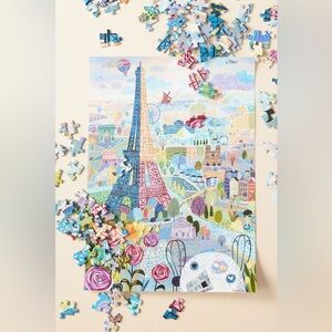 Anthropologie WERKSHOPPE ART PUZZLE Style No.  84207232 Paris Eiffel Tower